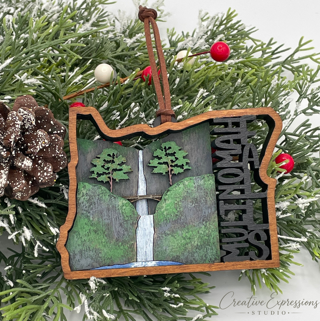 Multnomah Falls Ornament – Oregon Landmark Keepsake