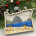 Cannon Beach Ornament – Haystack Rock Oregon Coast Keepsake