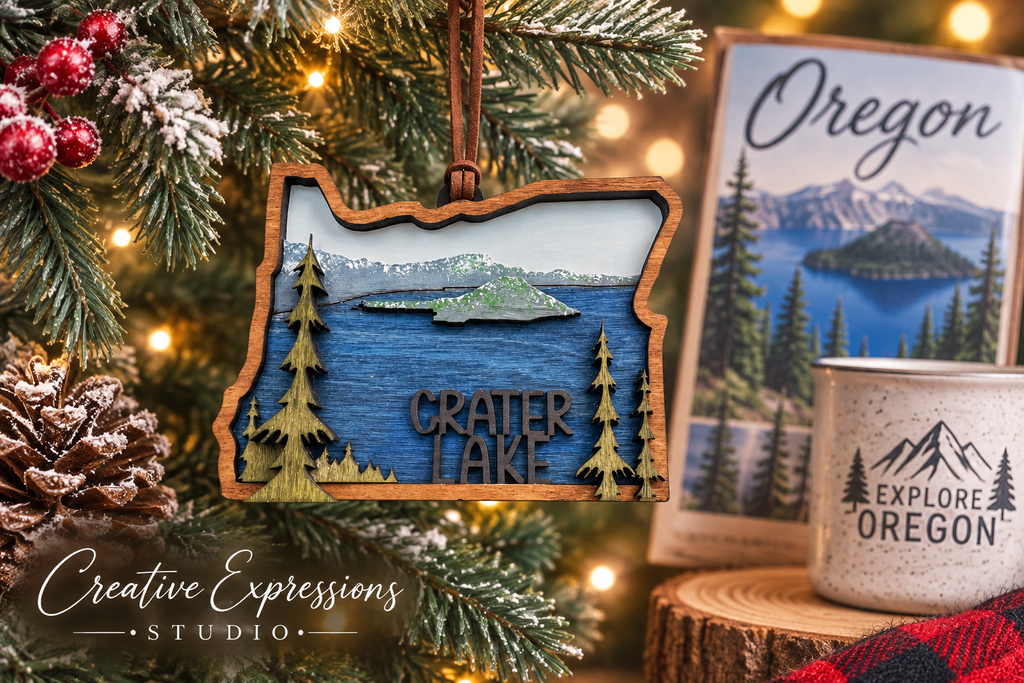 Crater Lake Oregon Ornament – Oregon National Park Keepsake