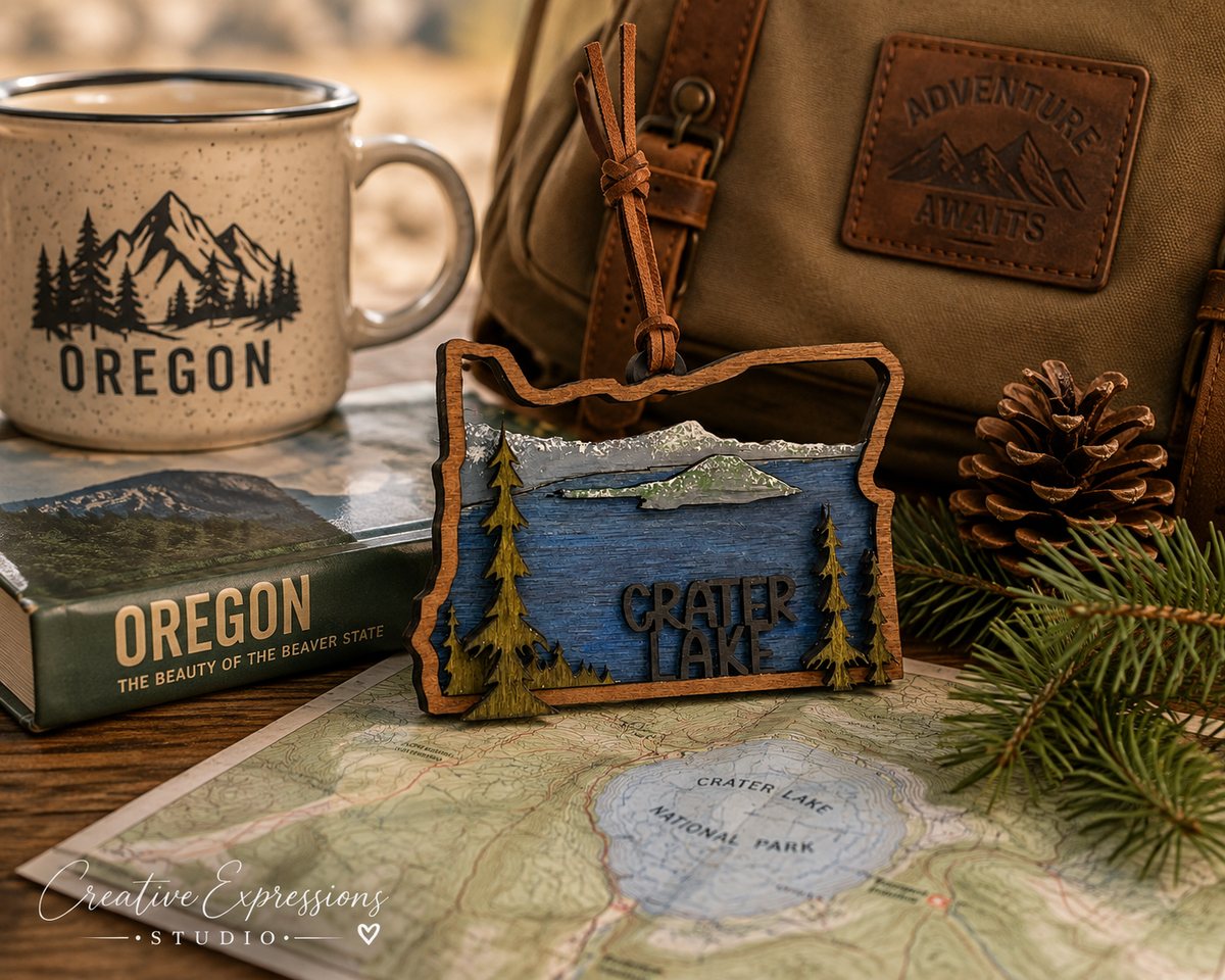 Crater Lake Oregon Ornament – Oregon National Park Keepsake
